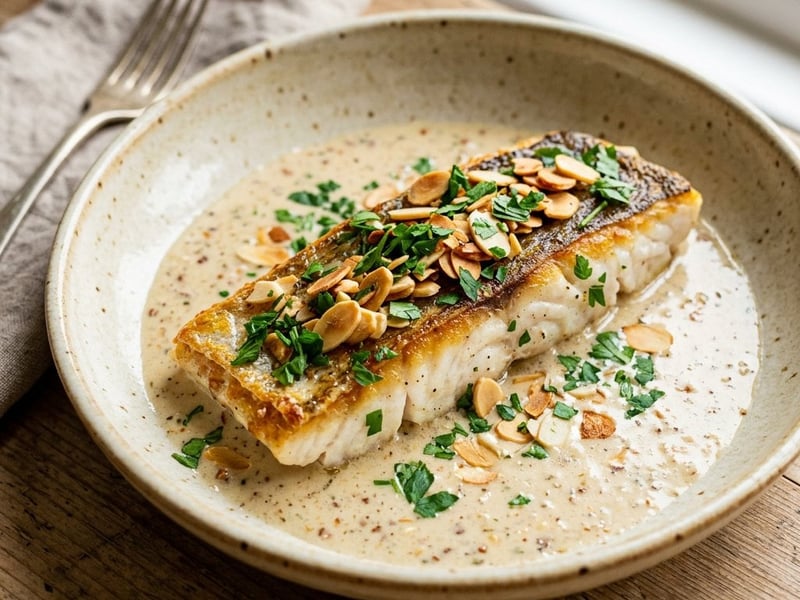 Hake in Almond Sauce | Delicate and Tender Spanish Recipe