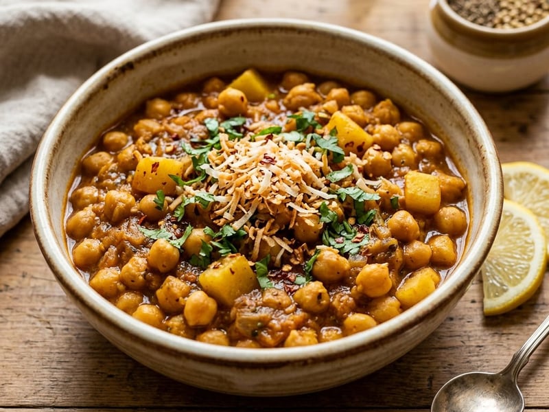 Ghugni | Bengali Chickpea Curry with Coconut
