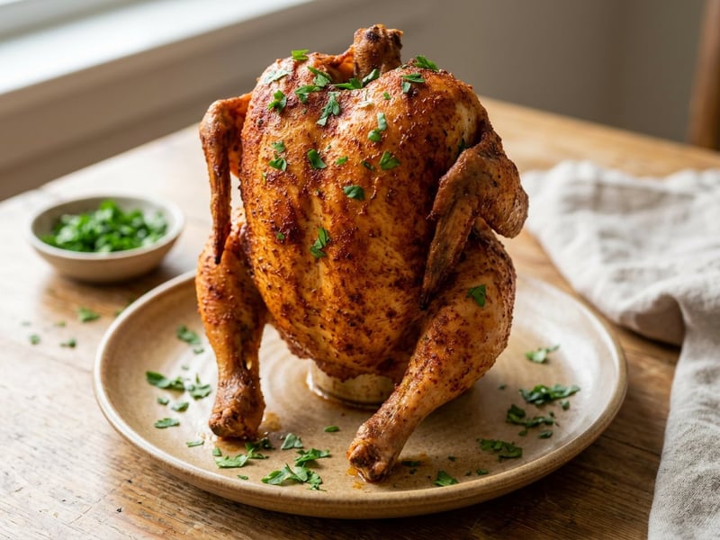 Grilled Beer Can Chicken | Golden and Juicy