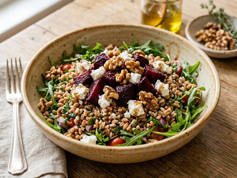 Tuscan Farro Salad with Beetroot | Autumn Lunch