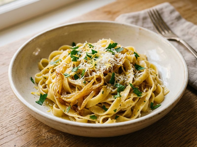 Tagliatelle cu fenicul caramelizat | Clasic italian rapid