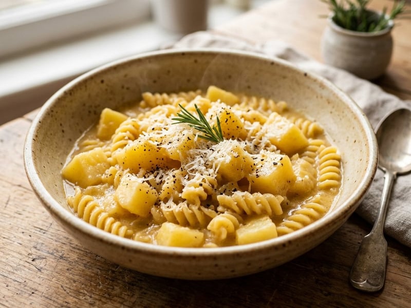 Pasta e Patate | Rețetă napoletană cremoasă cu cartofi