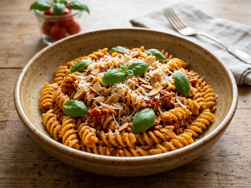 Fusilli alla Trapanese | Pesto sicilian rapid în 20 minute