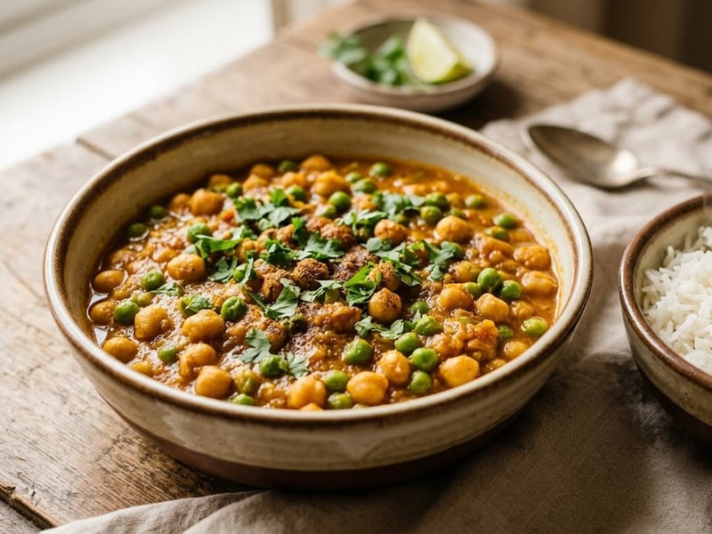 Chana Matar | Indian Chickpea and Pea Curry