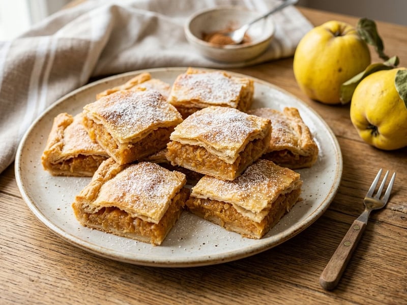 Plăcintă tradițională cu gutui | Desert aromat de toamnă