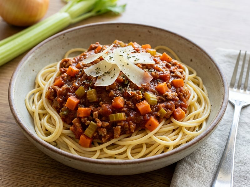 Bolognese Sauce with Turkey Meat