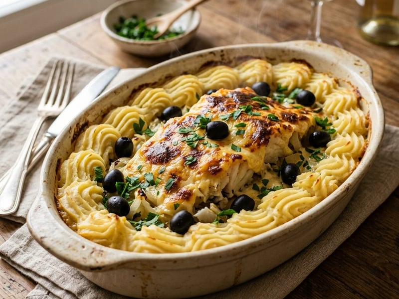 Bacalhau à Zé do Pipo | Baked Cod with Smooth Mash