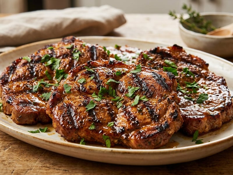 Grilled Marinated Pork Shoulder | Tender and Flavorful