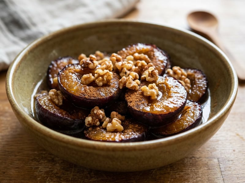 Caramelized Plums in Butter | Aromatic Autumn Dessert