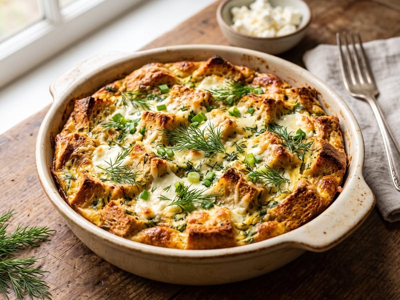 Frigănele la cuptor cu brânză și mărar | Brunch cald românesc