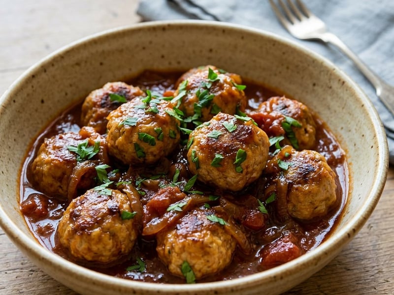 Onion Stew with Meatballs | Sweet and Aromatic