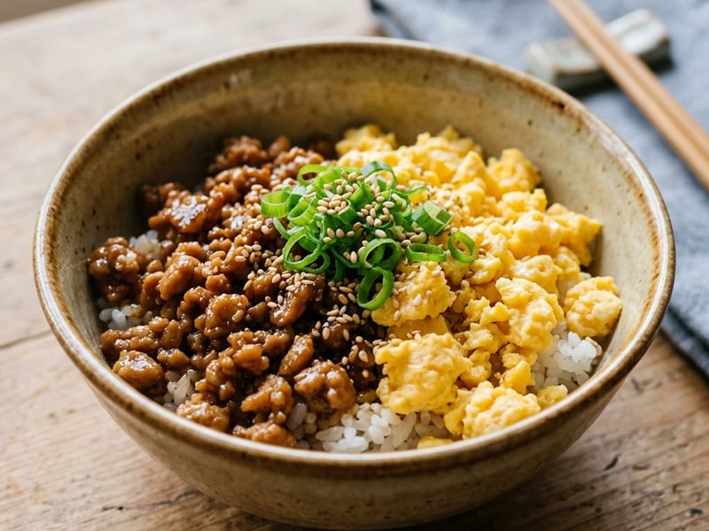Tori Soboro Don | Street food japonez savuros