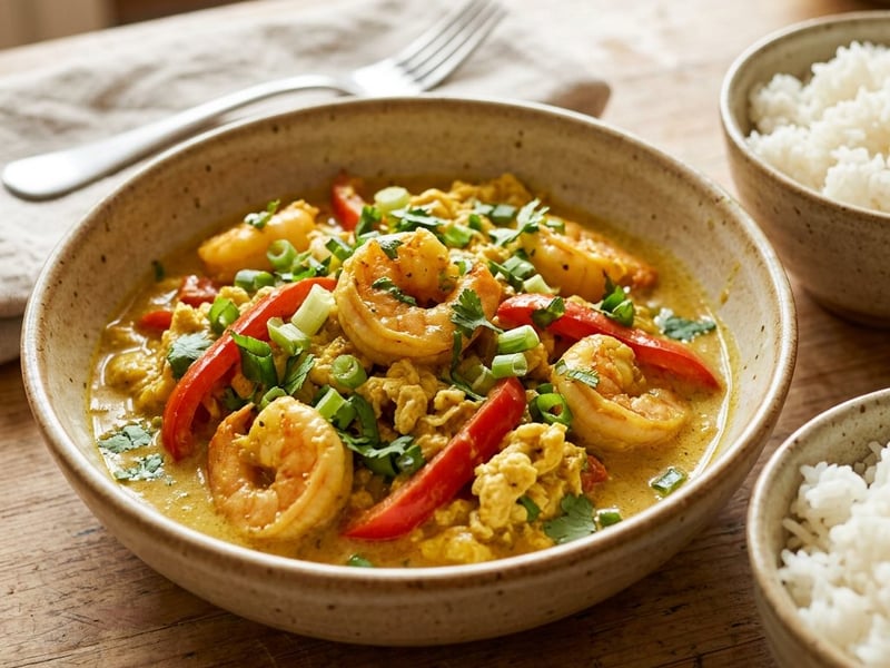 Creveți Pad Pong Kari | Savoare thailandeză cremoasă