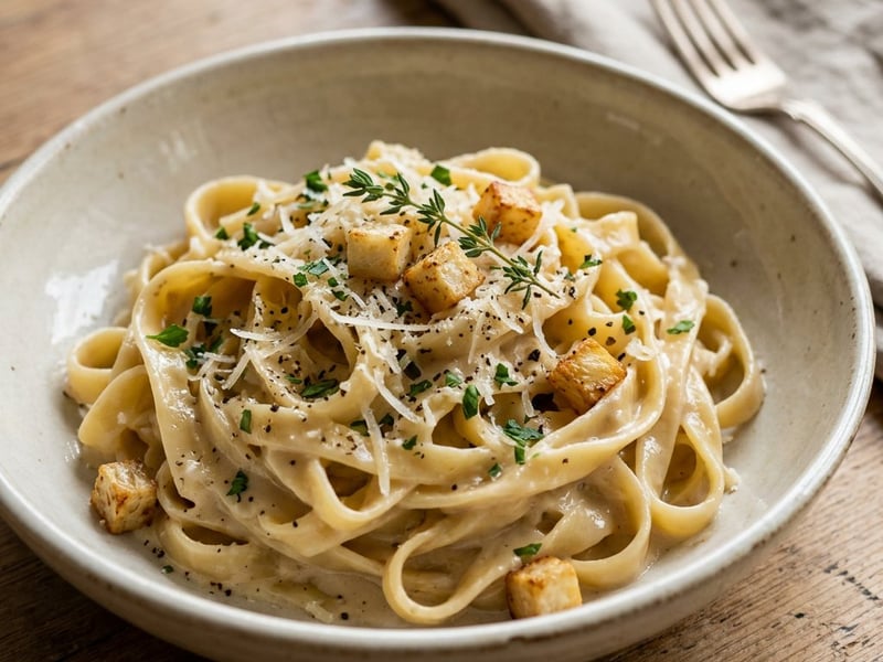 Tagliatelle cu cremă de țelină coaptă | Savoarea Italiei