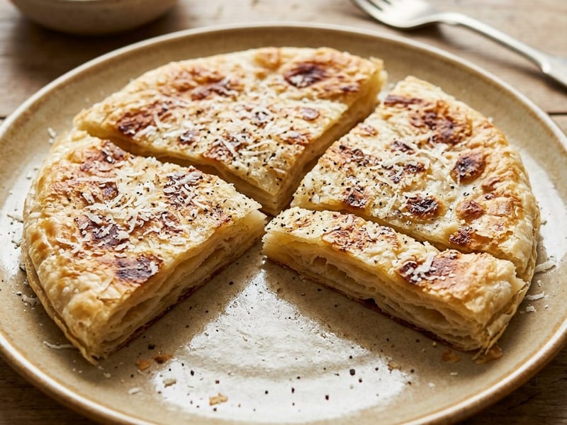 Crescia sfogliata cu Pecorino | Flatbread italian crocant