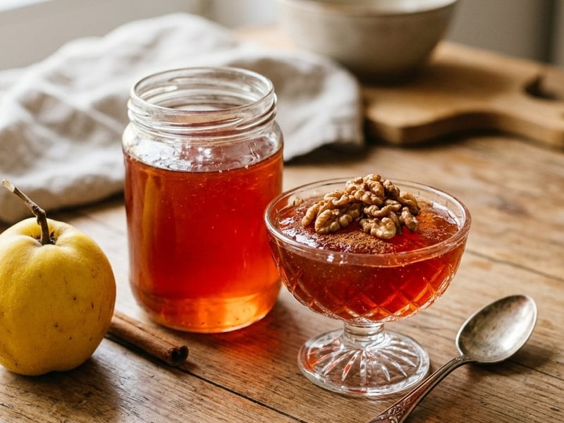 Traditional Quince Jelly with Walnuts | Aromatic Autumn Dessert