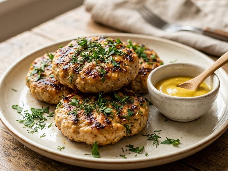 Grilled Chicken Patties | Tender and Juicy