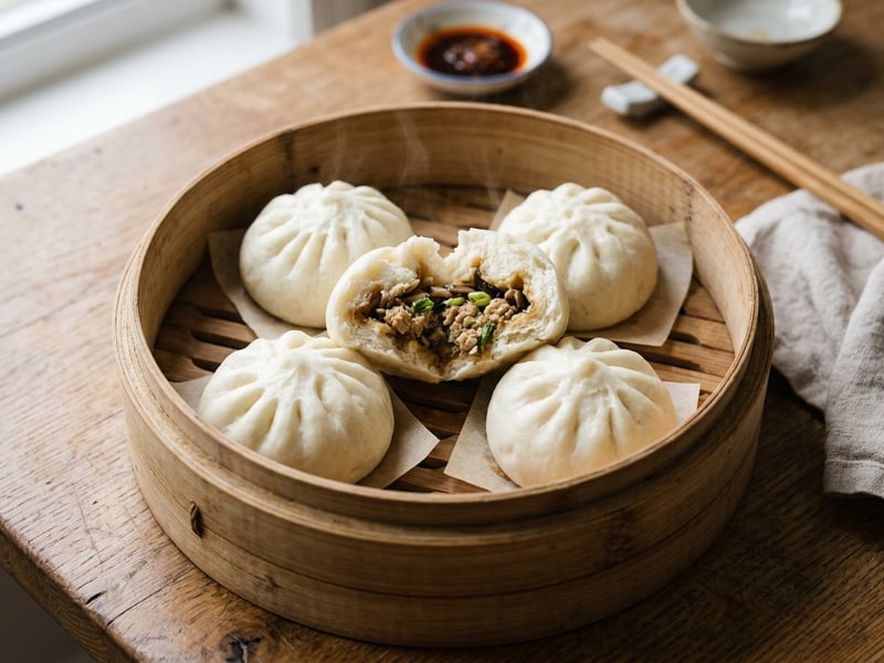 Tori Nikuman | Fluffy Japanese Steamed Buns