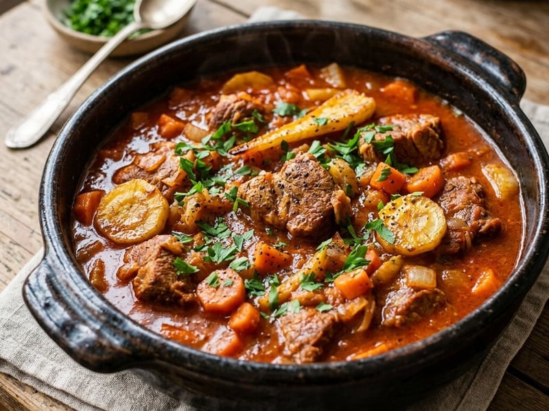 Pork Stew with Parsnips | Traditional and Tender