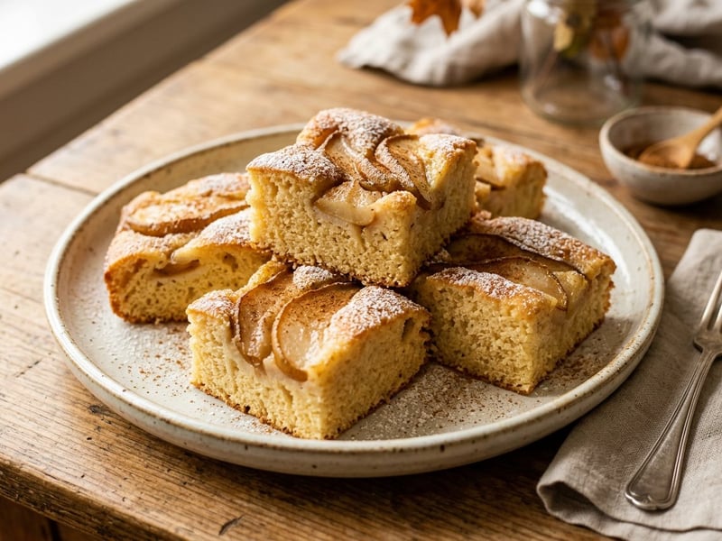 Fluffy Pear and Cinnamon Sponge Cake | Traditional Autumn Dessert