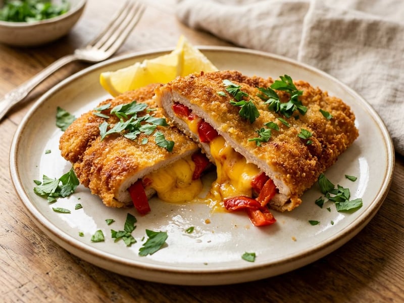 Pork Mosaic Schnitzel | Golden-Brown and Crispy Pan-Fried