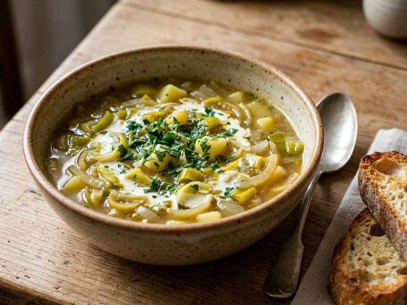 Potage Bonne Femme | Rustic French Leek and Onion Soup