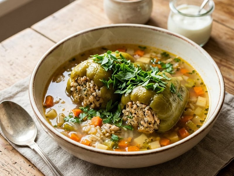 Stuffed Pepper Soup with Chicken | Homemade Tradition