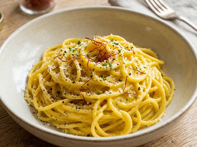Spaghetti with Cauliflower and Saffron Cream | Quick Italian Classic