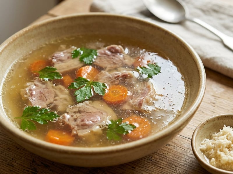 Piftie tradițională de porc | Răcituri limpezi și aromate