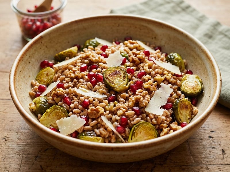 Salată toscană de farro cu varză de Bruxelles | Prânz toscan