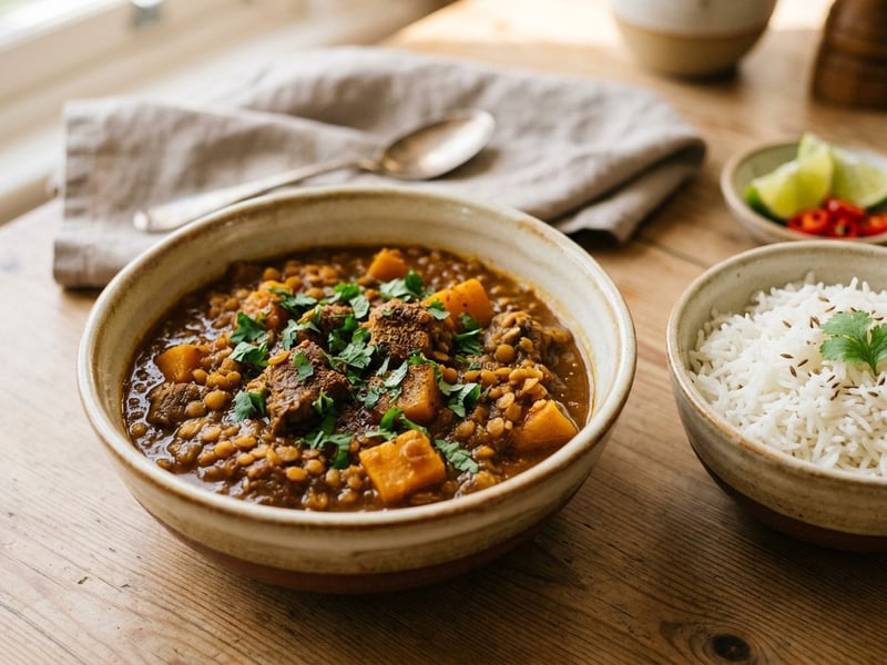 Dhansak de linte | Curry indian parfumat și hrănitor