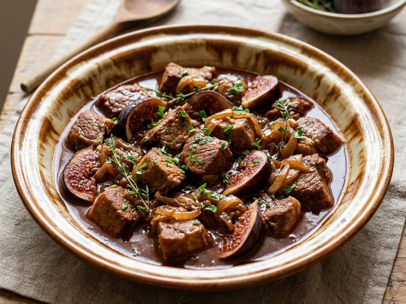 Tocană de porc cu smochine proaspete | Rețetă boierească de toamnă