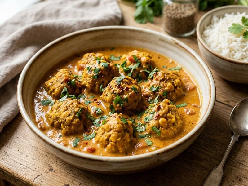 Chana Kofta Curry | Chifteluțe de năut în sos aromat