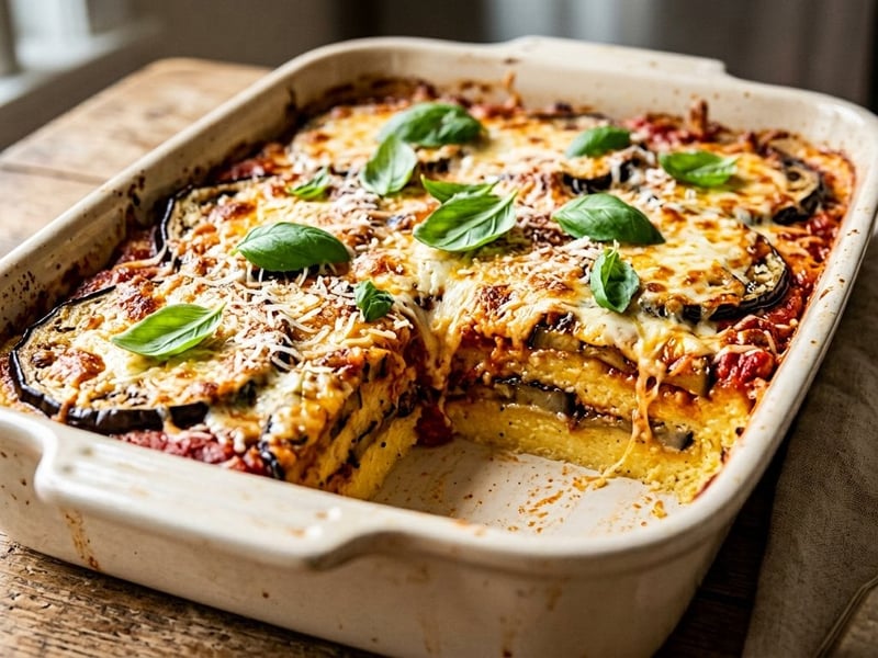 Pasticcio de mămăligă cu vinete | Savoarea Italiei la cuptor
