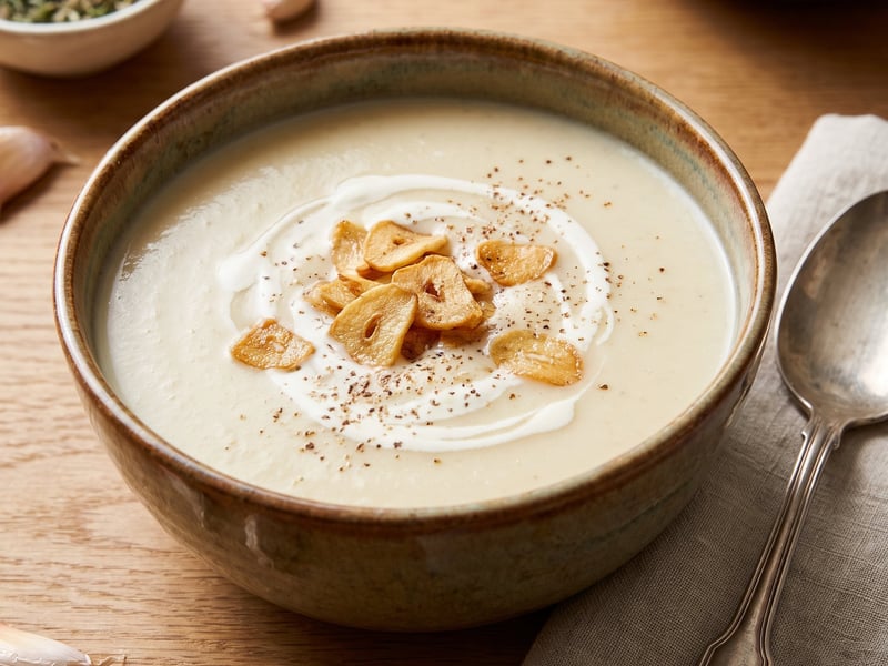 Garlic cream soup