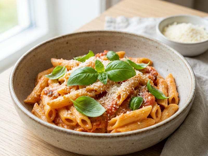 Creamy Pasta with Tomatoes