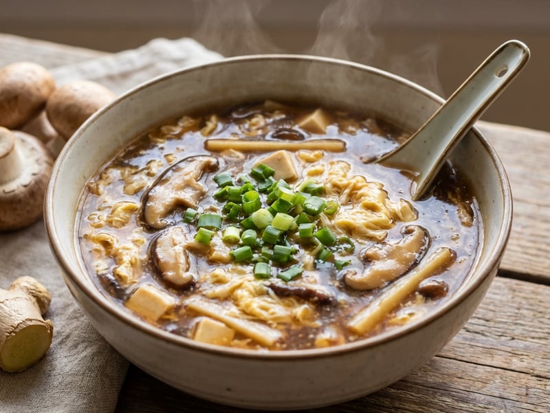 Supă picantă și acrișoară Chinezească