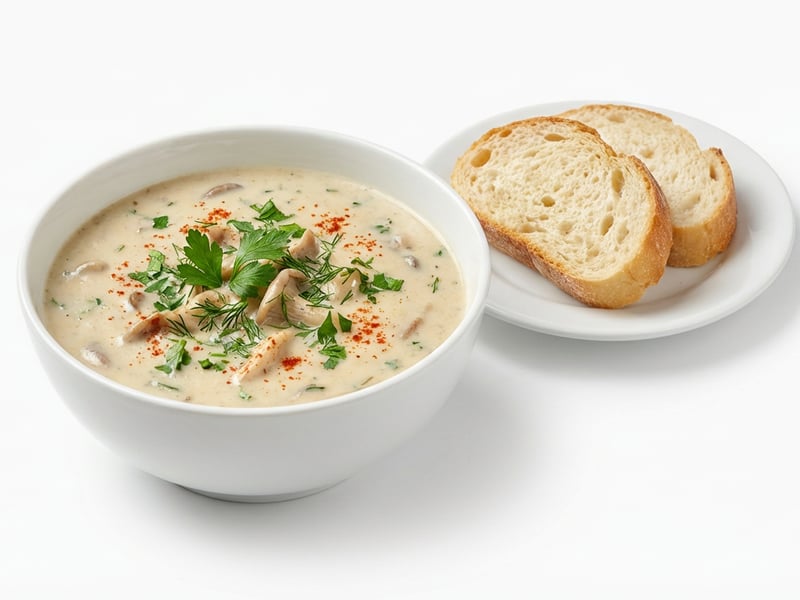 Oyster mushroom soup