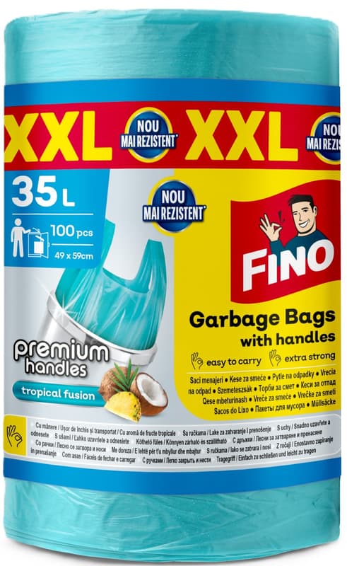 Fino Colorful Household Bags with Handles 35l
