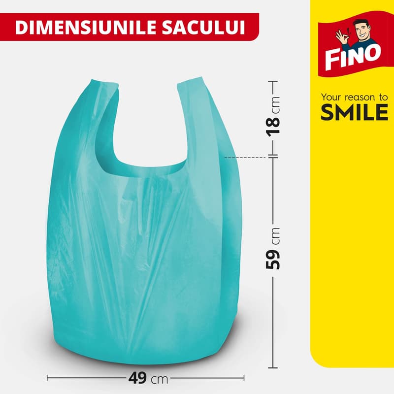 Fino Colorful Household Bags with Handles 35l
