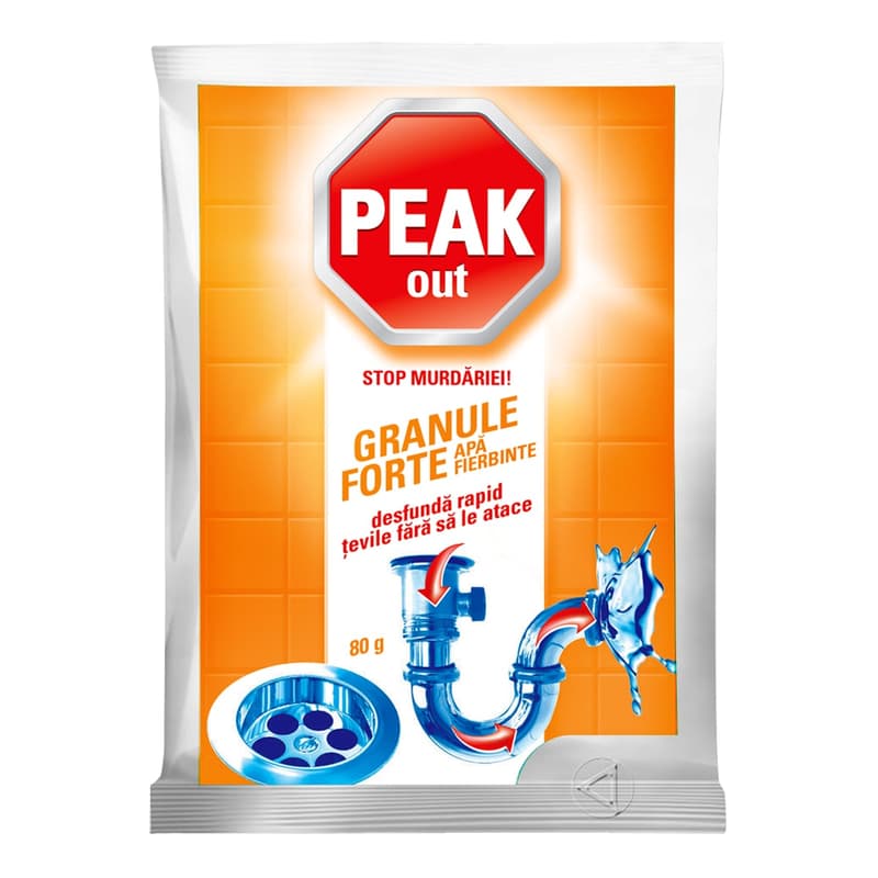 Peak Out Hot Water Drain Unblocker Granules
