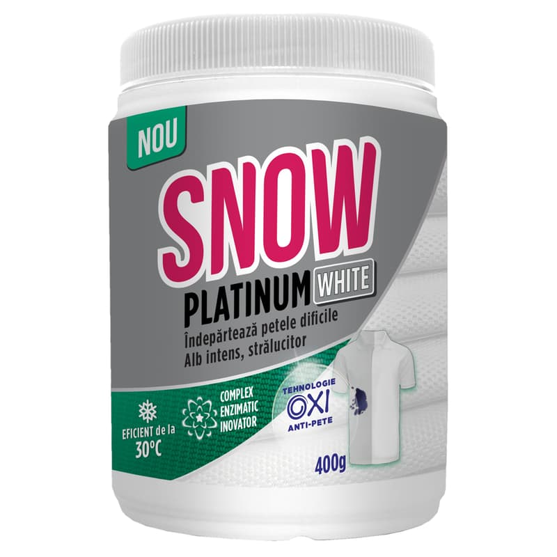 Snow Platinum White Pudra indepartare pete