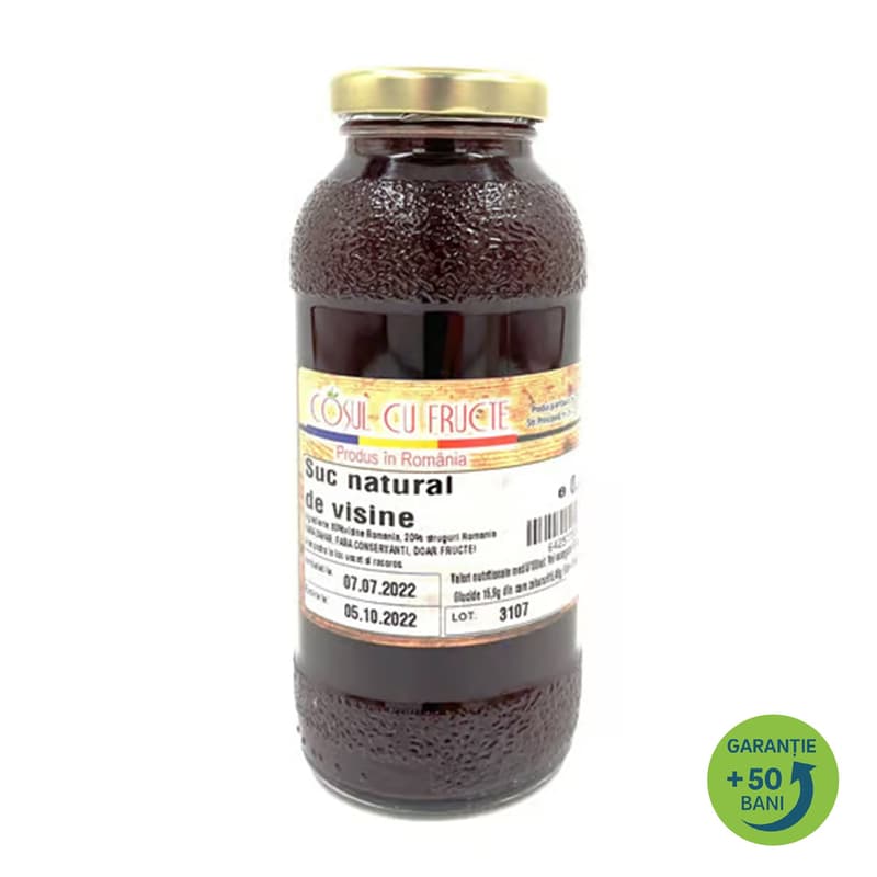 Cosul cu fructe Natural Sour Cherry Juice