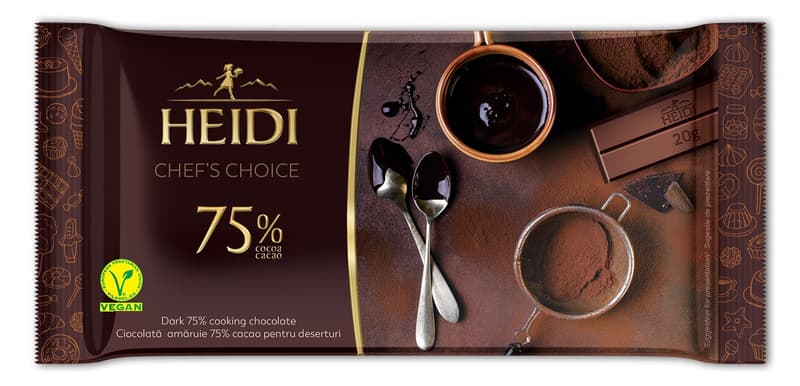 Heidi Chef's Choice Baking Chocolate Ciocolata amaruie 75% cacao