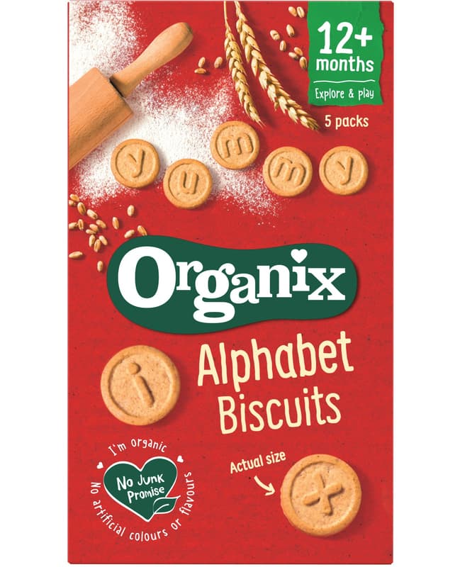 Organix ECO Alphabet Biscuits +12 months 5x25g