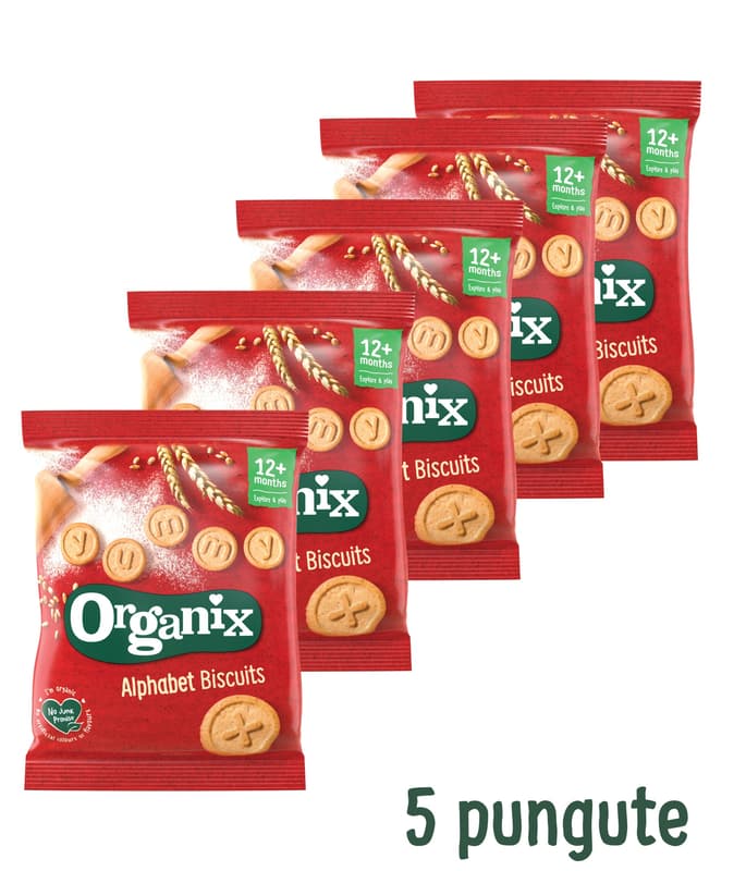 Organix ECO Alphabet Biscuits +12 months 5x25g