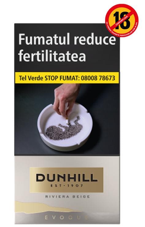 Dunhill Evoque Riviera Beige 100S Tigari