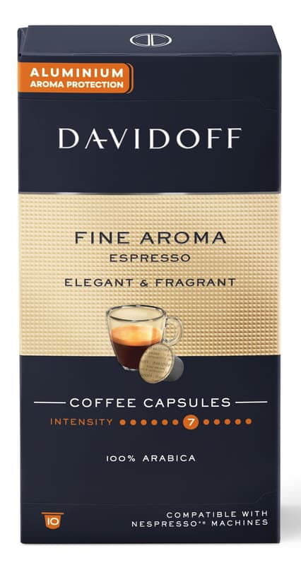 Davidoff Cafe Fine Aroma Espresso Cafea capsule compatibile Nespresso