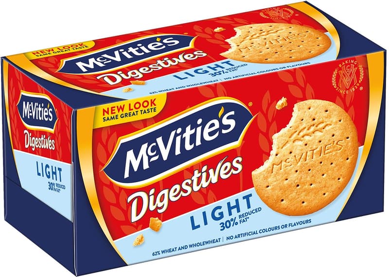 McVitie’s Digestive Light -biscuiti cu faina integrala si 30% mai putine grasimi