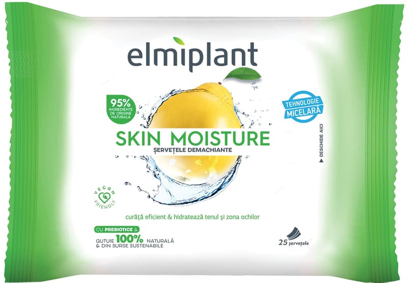 Elmiplant Skin Moisture Servetele demachiante ten normal&mixt